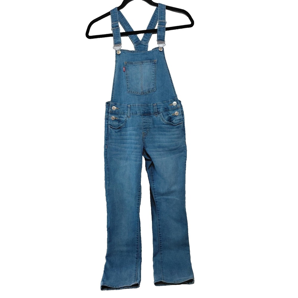 Levi's Denim Bib Overalls Straight Leg Youth 12 Reg Adjustable Strap